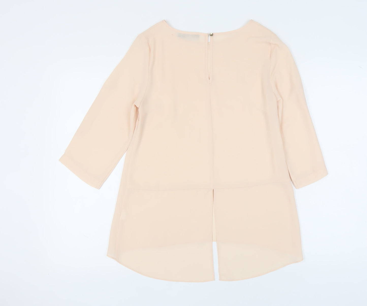 Oasis Women's Beige 3/4 Sleeve Blouse Size 8