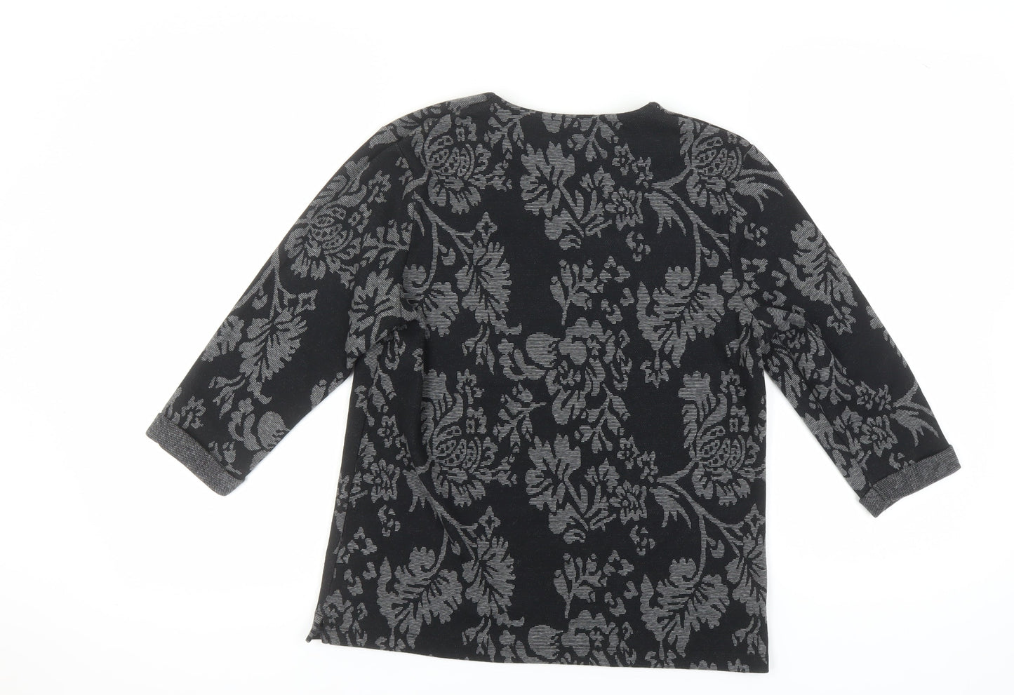 TIGI Women's Black Floral Jumper, Size 10