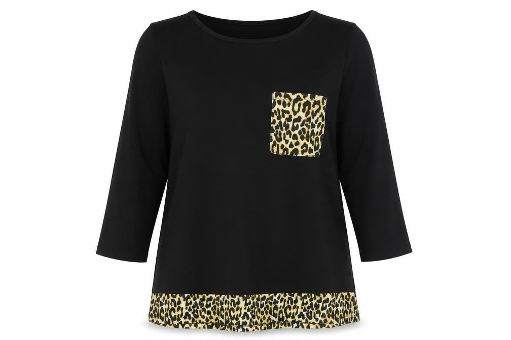 Lipsy Women's Black Animal Print Tunic - Size 10