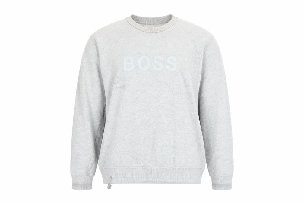 Unisex Adults UK M Regular HUGO BOSS Grey Pullover Sweatshirt