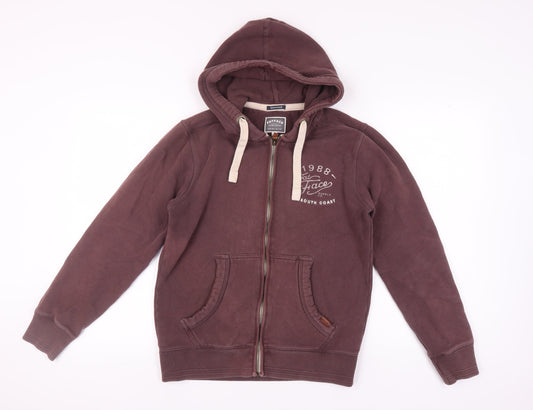 FatFace Men's Brown Full Zip Hoodie S