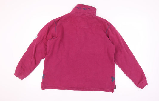 Lazy Jacks Unisex Red Henley Sweatshirt M