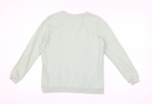 Disney Women’s Green Pullover Sweatshirt - Size 12