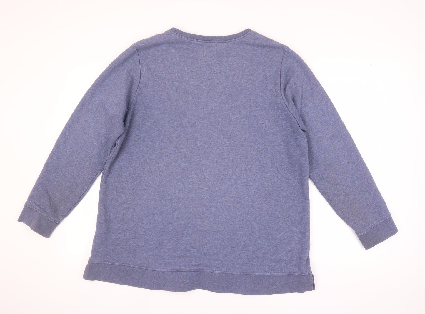 Lands' End Unisex Blue Crew Neck Sweatshirt XL