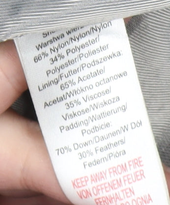 Fenn Wright Manson Women's Grey Puffer Jacket Size 12