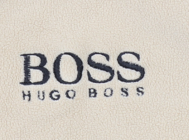 Hugo Boss Men Beige 1/2 Zip Sweatshirt S