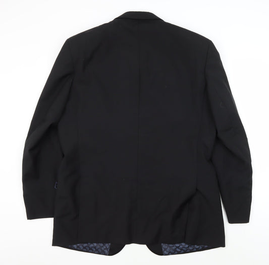 Moss Bros Men's Black Tuxedo Blazer 44R Shawl Lapel Formal