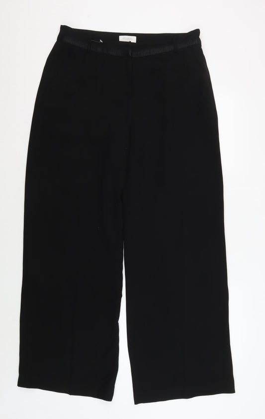 Hobbs Women's Black Regular Fit Trousers Size 14