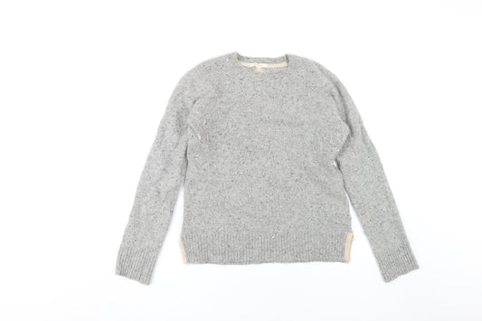 White Stuff Women's Grey Wool Pullover Jumper UK 6
