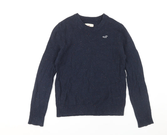 Hollister Men's Blue Pullover Jumper M