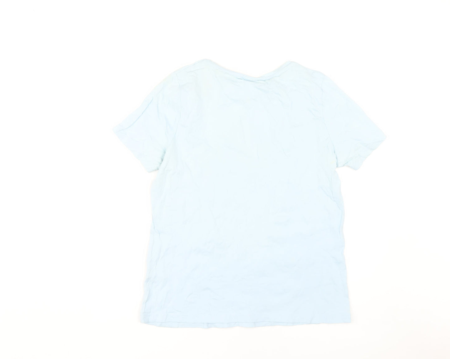 Damart Women's Blue Cotton T-Shirt, Size 14