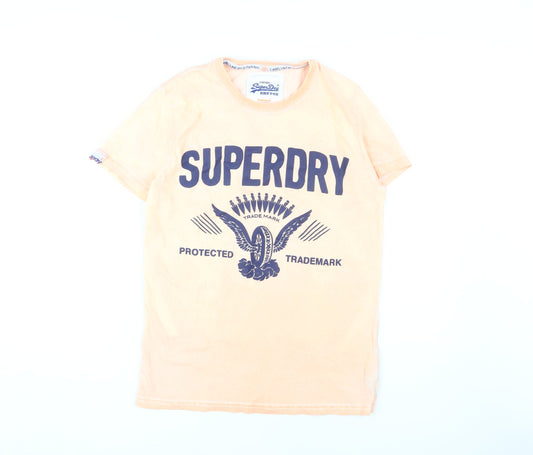 Superdry Men's Orange Vintage Graphic T-Shirt, S