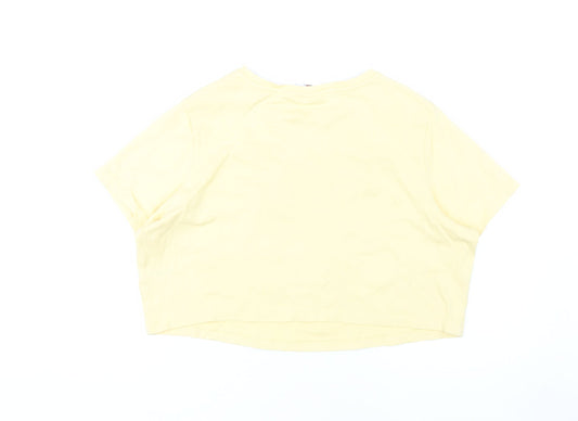 Tom & Jerry Women's Yellow Cropped T-Shirt 2XL