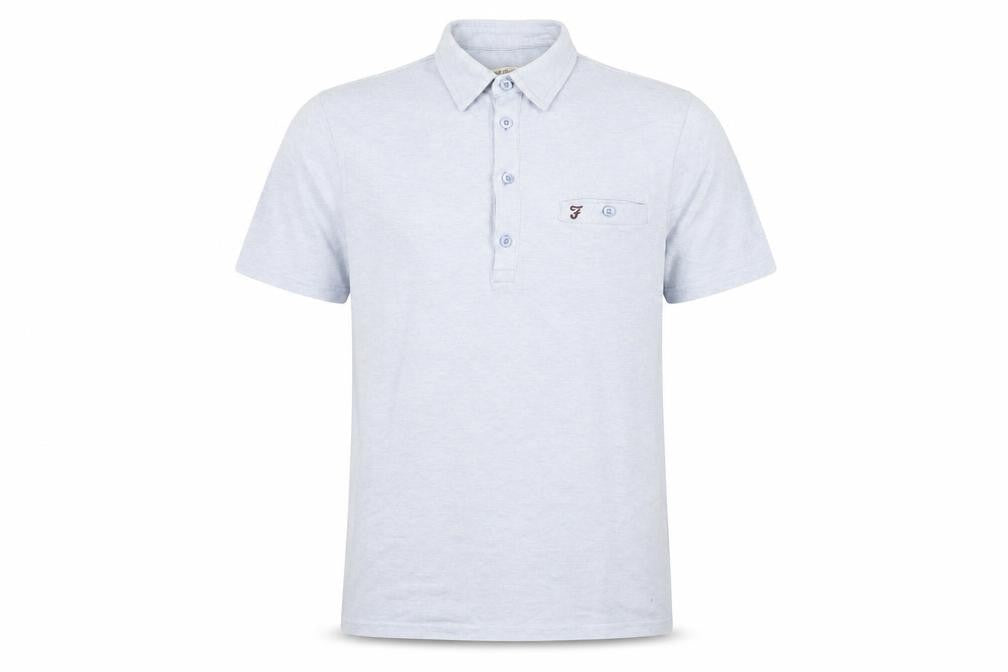 Farah Men's Blue Medium Polo Shirt Short Sleeve