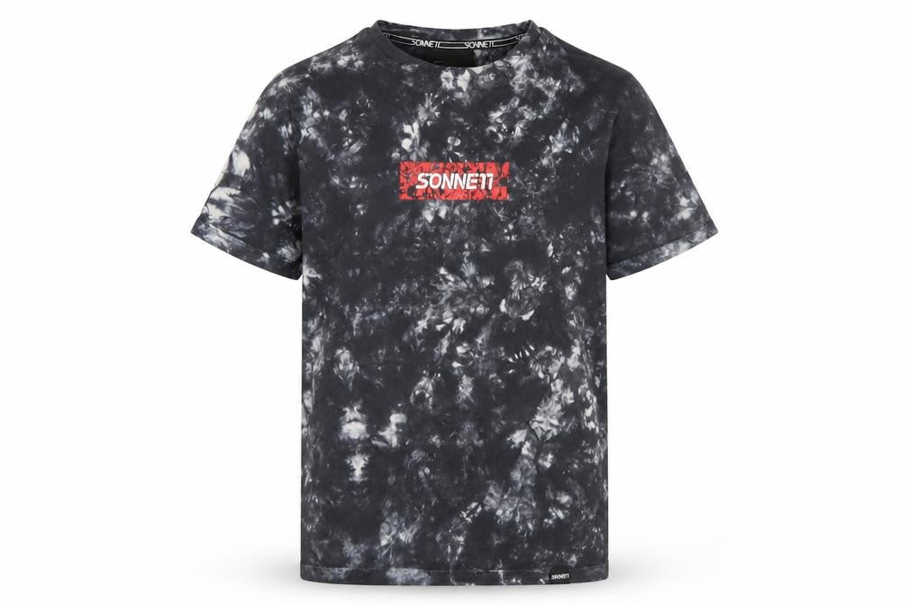 Sonneti Boys Black Tie Dye Logo T-Shirt 10-12 Years New