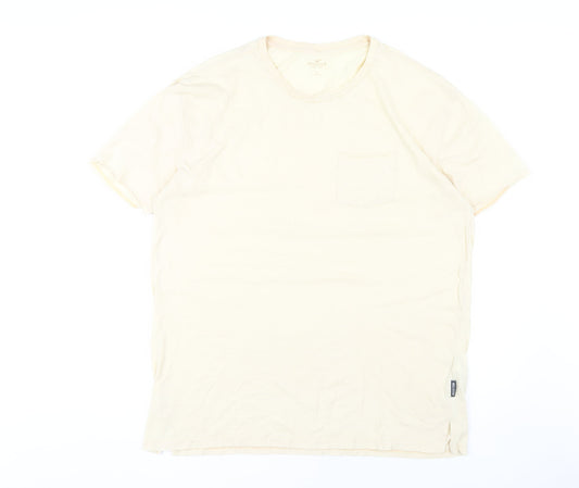 Hollister Men's Beige XL Crew Neck T-Shirt