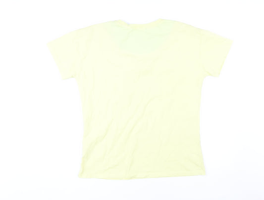 Bottega Veneta Women's Yellow Cotton T-Shirt - Size L