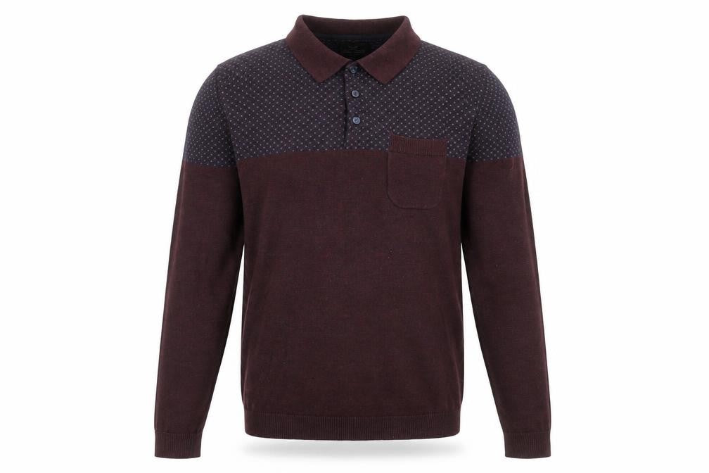 Next Men's Brown Collared XS Cotton Jumper