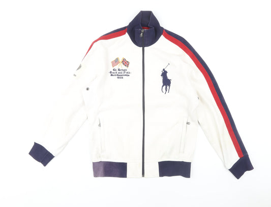 Polo by Ralph Lauren Men's White Full Zip Sweatshirt S