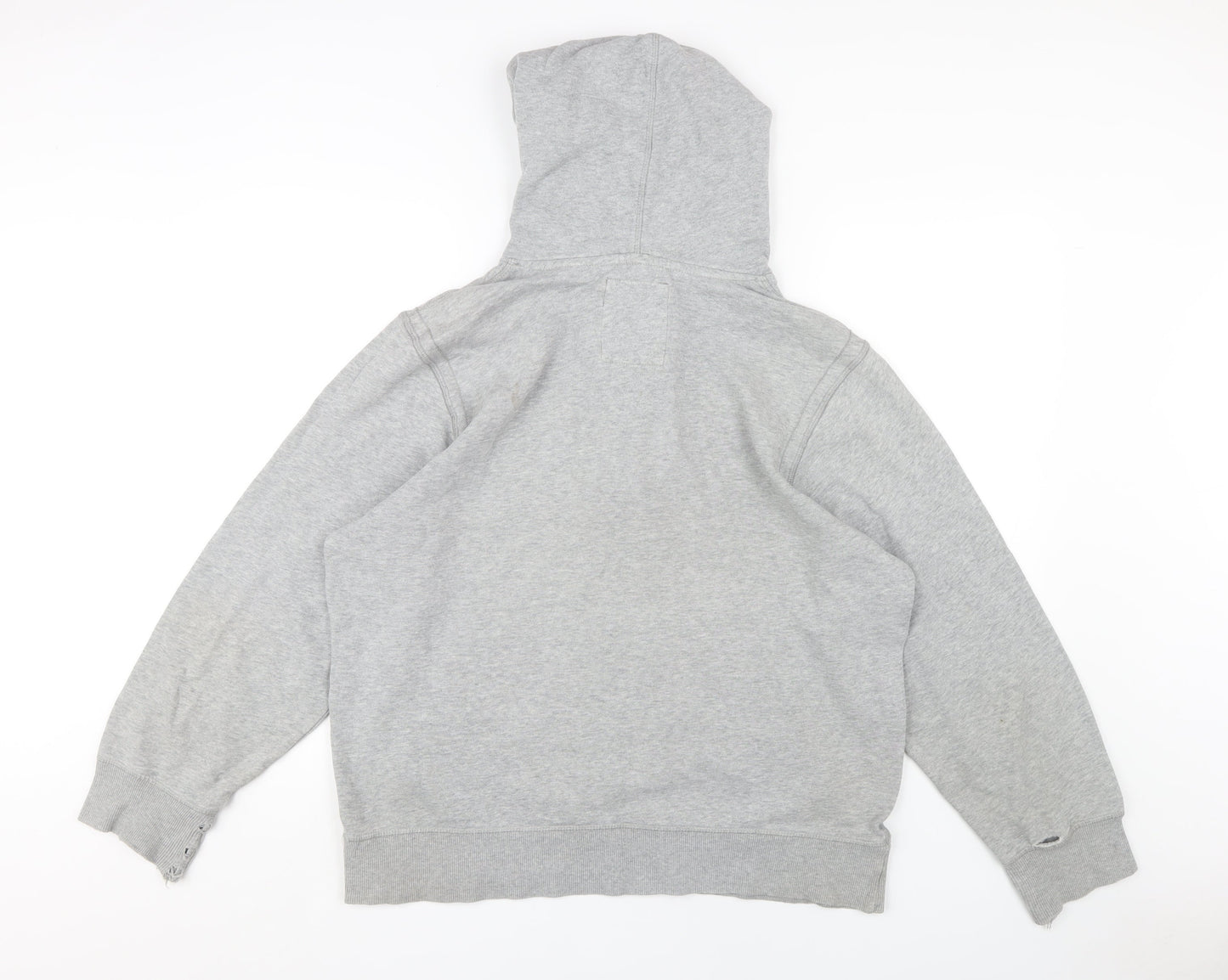 Mantaray Men's Grey Henley Hoodie, Size L
