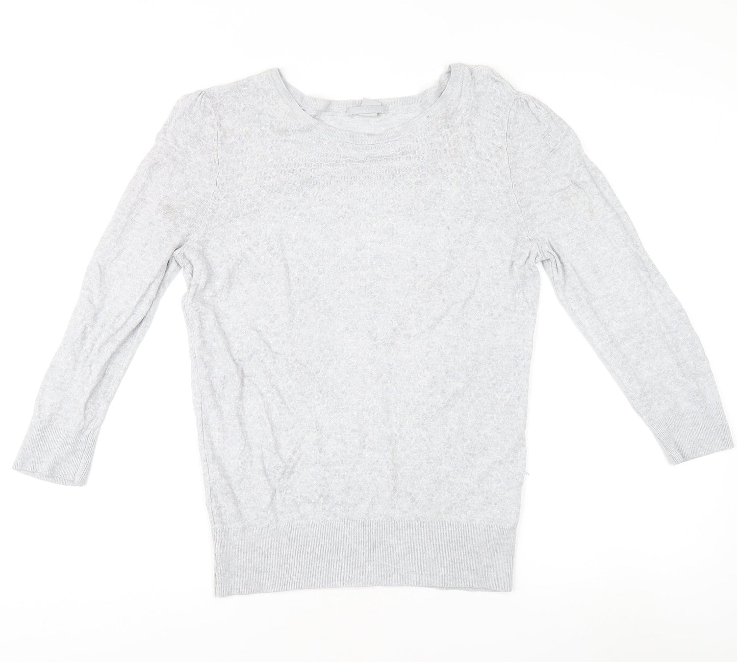 H&M Women's Grey Pullover Jumper, M, Crew Neck