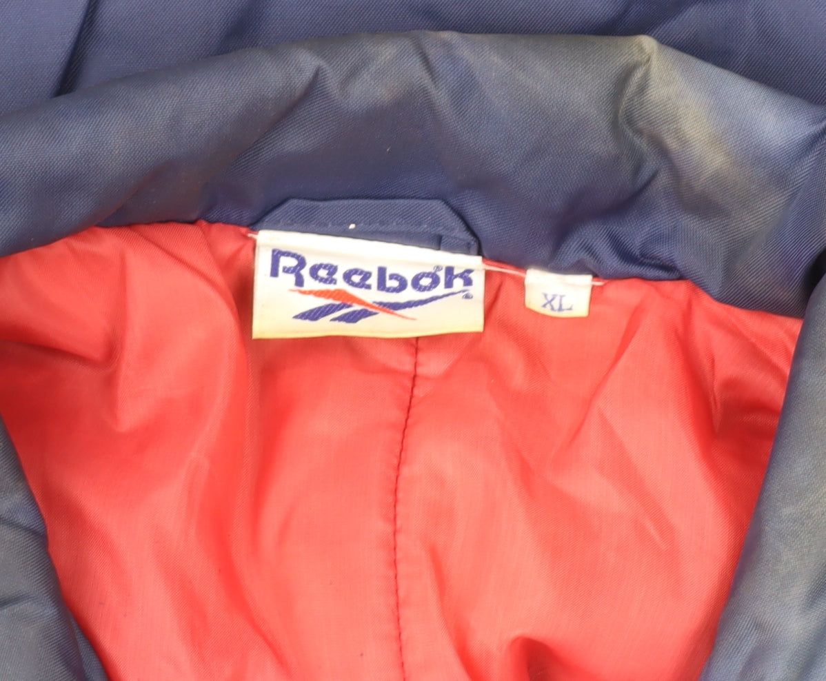 Reebok Men's XL Blue Basic Jacket Full Zip