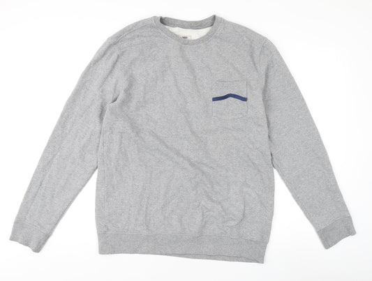 Vans Unisex Grey Knit Pullover Jumper Size L