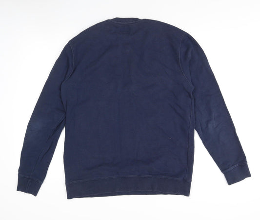 Vans Men's Blue Large Pullover Crew Neck Jumper