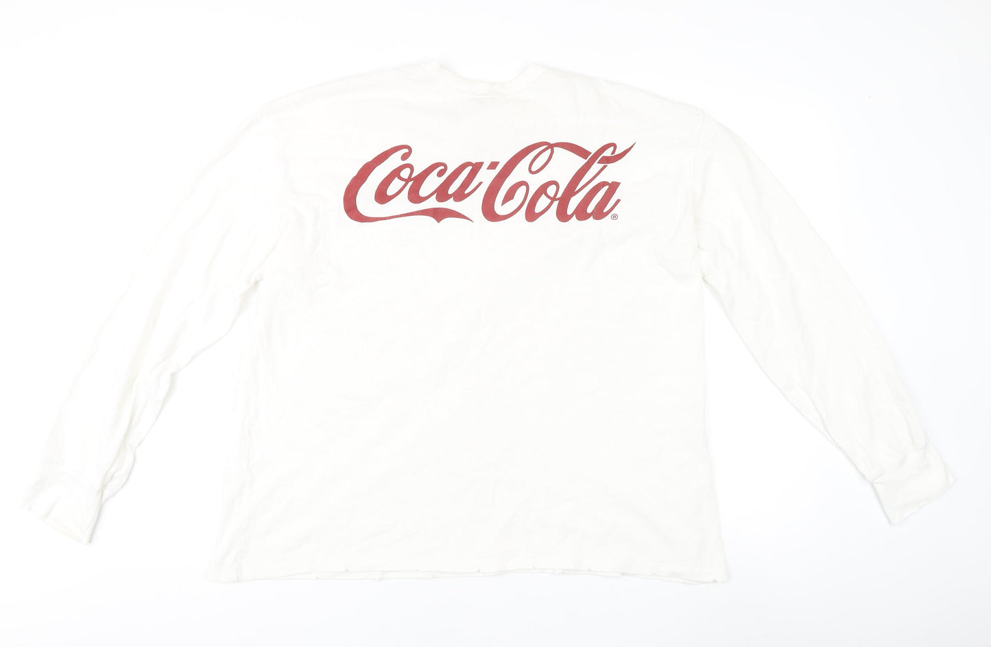 Zara Coca-Cola Unisex White T-Shirt Medium