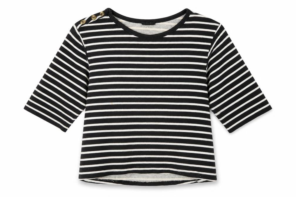 Front view of BDG Women's Black Striped jumper M