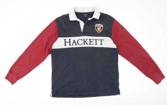 Hackett Men's Multicoloured Cotton Jumper L