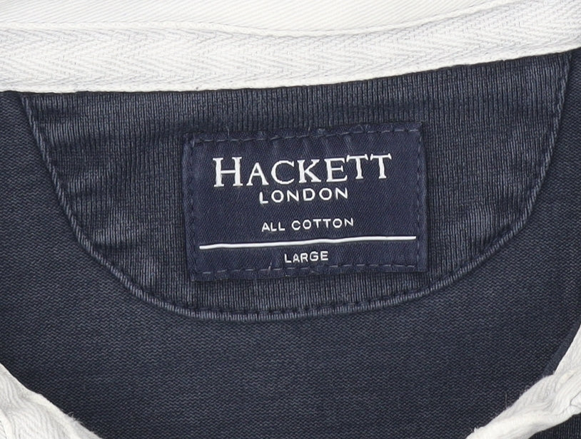 Hackett Men's Multicoloured Cotton Jumper L