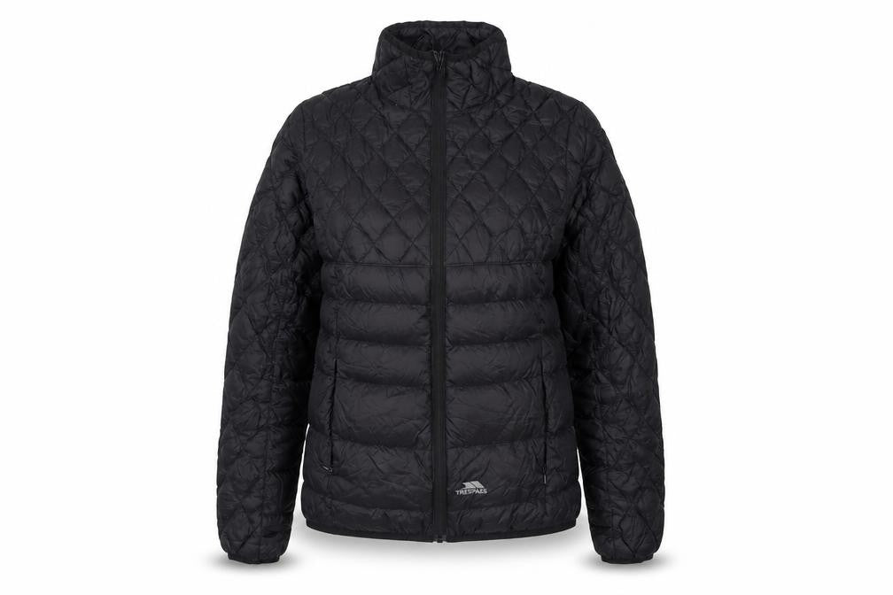 Womens UK Size S Regular Trespass Black Polyamide Jacket