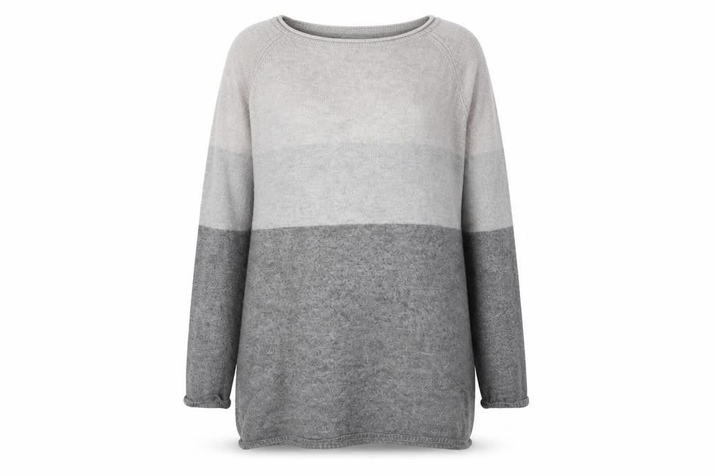 Front view of Only Women's Grey jumper, S, Long Sleeve