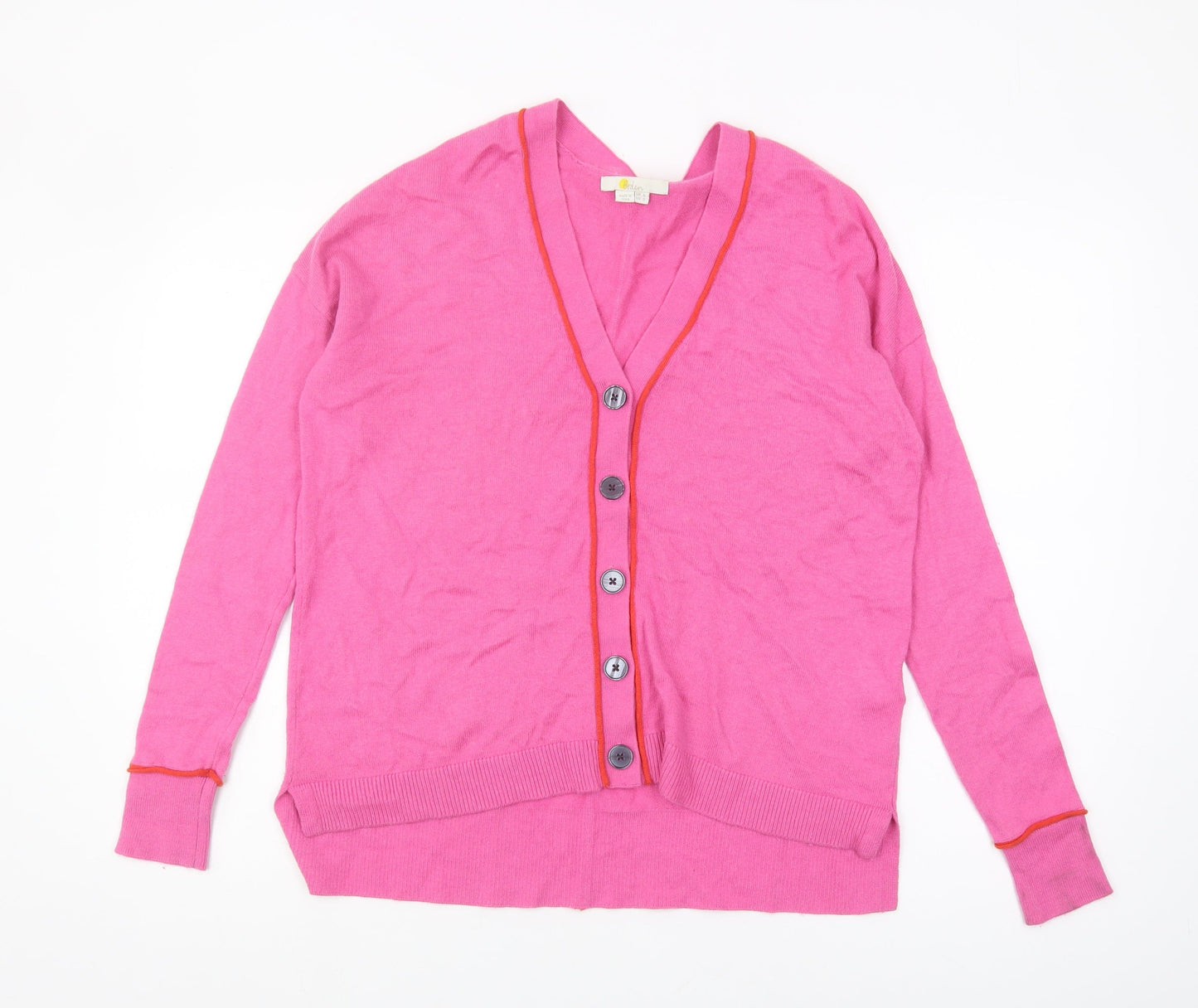 Boden Women's Pink Cardigan UK 6 Buttoned Lightweight