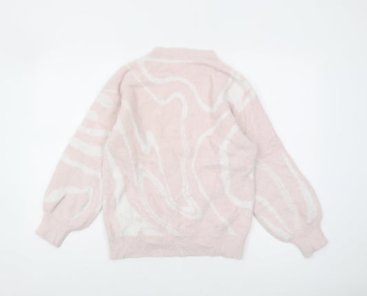 Angel & Rocket Teens Pink Pullover Jumper Size 12Y