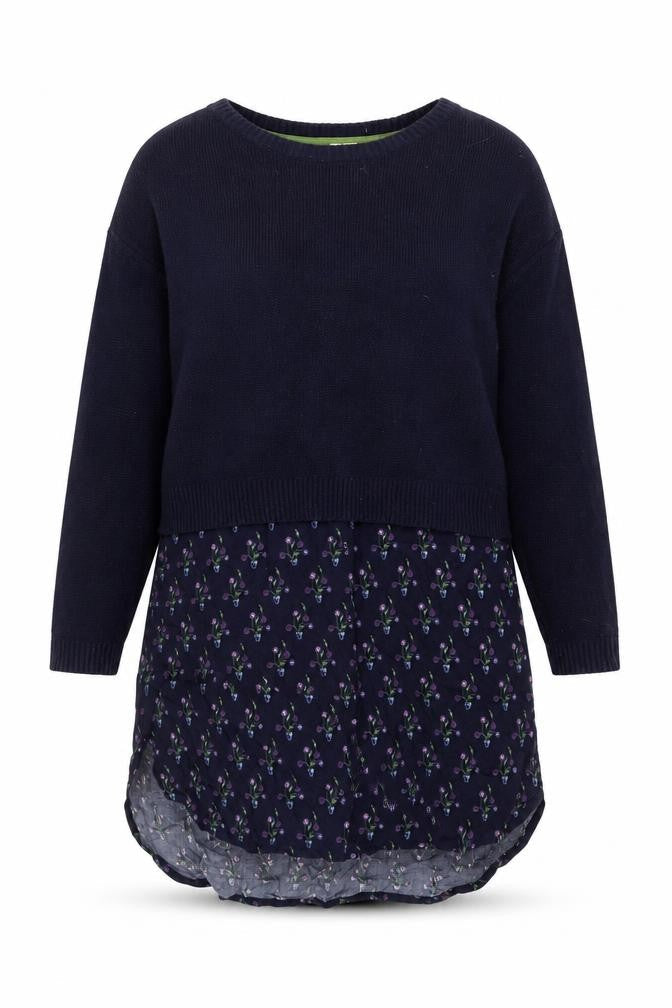 Womens UK 12 Regular White Stuff Blue Pullover Tight-Knit