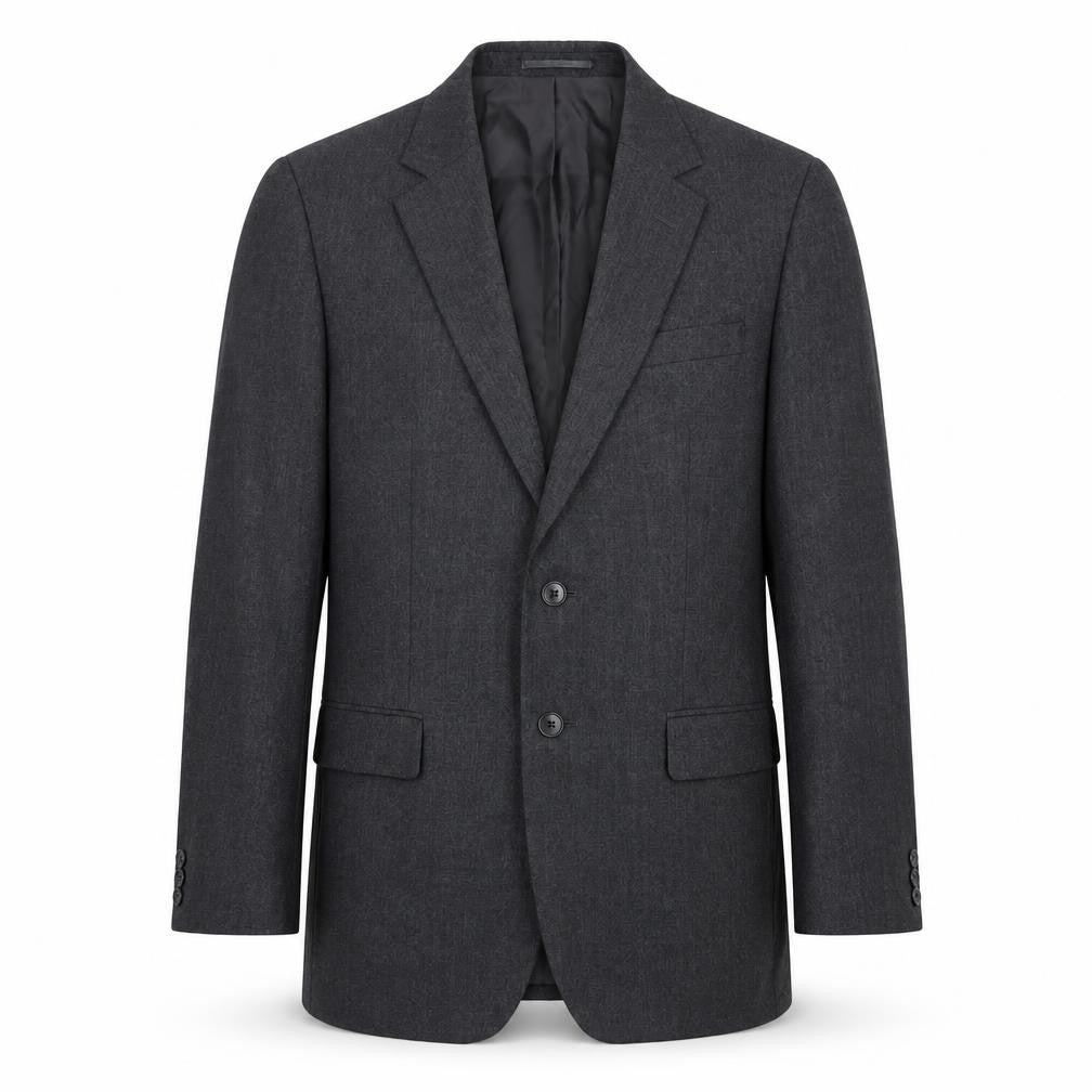 Mens 38 Chest Regular Jaeger Grey Two-Button Blazer