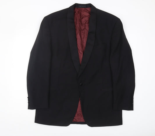 Pierre Cardin Men's Black Tuxedo Blazer 40R Shawl Lapel