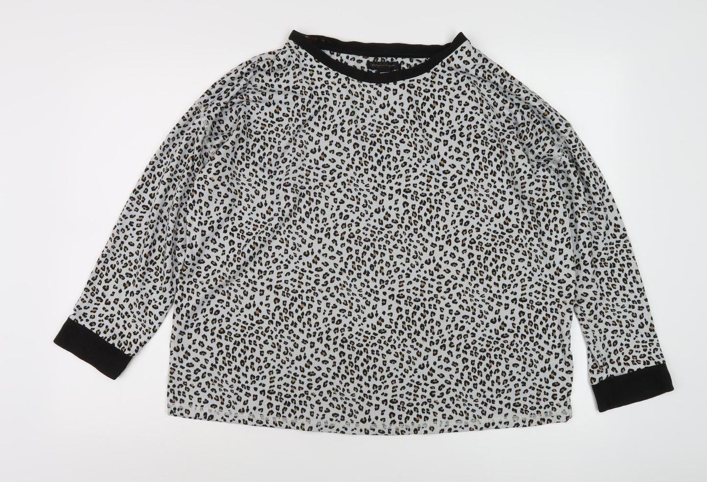 Donna Karan Women's Multicoloured Animal Print Blouse L