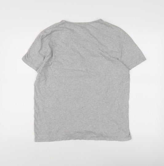 Emporio Armani Men's Grey Cotton T-Shirt M