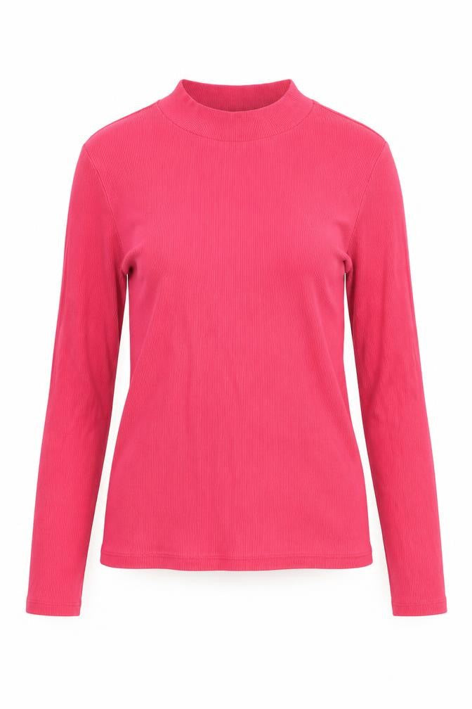 Monki Women's Pink Long Sleeve Knit Top - S Regular