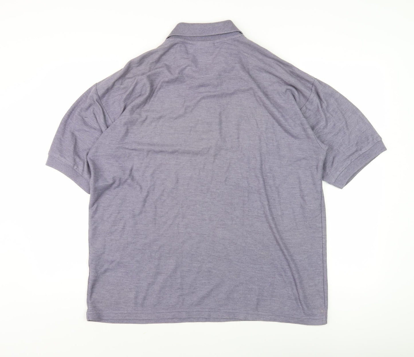 Zantos Men's Grey Short Sleeve Polo - Size L