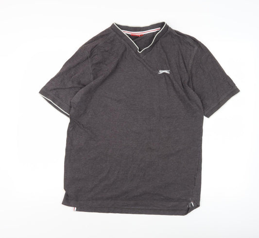 Slazenger Men's Black V-Neck M T-Shirt