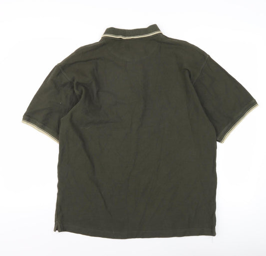 Sun Valley Men's Green Polo, Medium, Short Sleeve