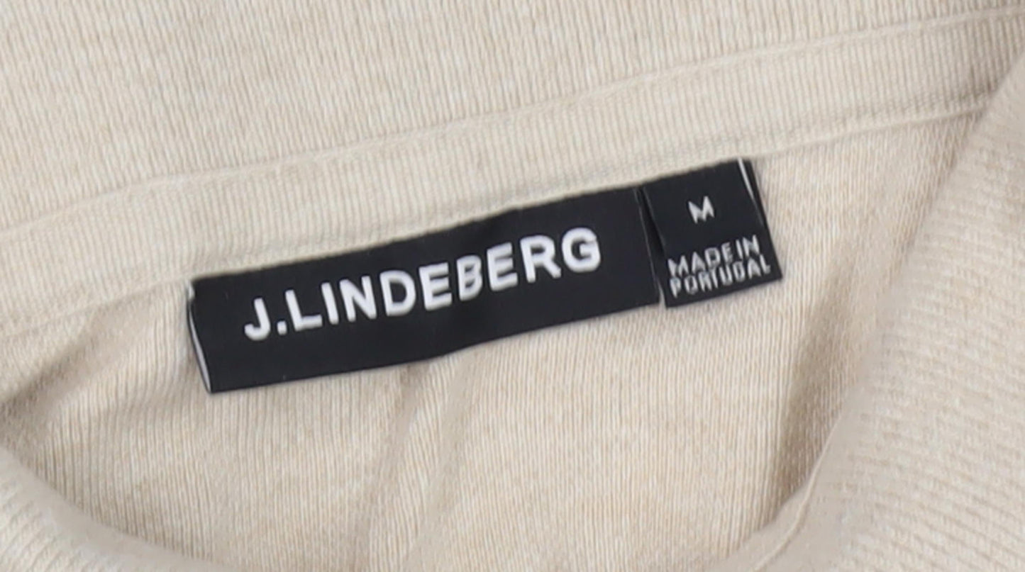 J.Lindeberg Unisex Beige Polo Shirt M Casual Wear