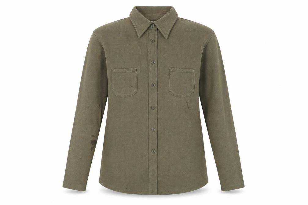 Marks and Spencer Green Button-Up Shirt, Size 12