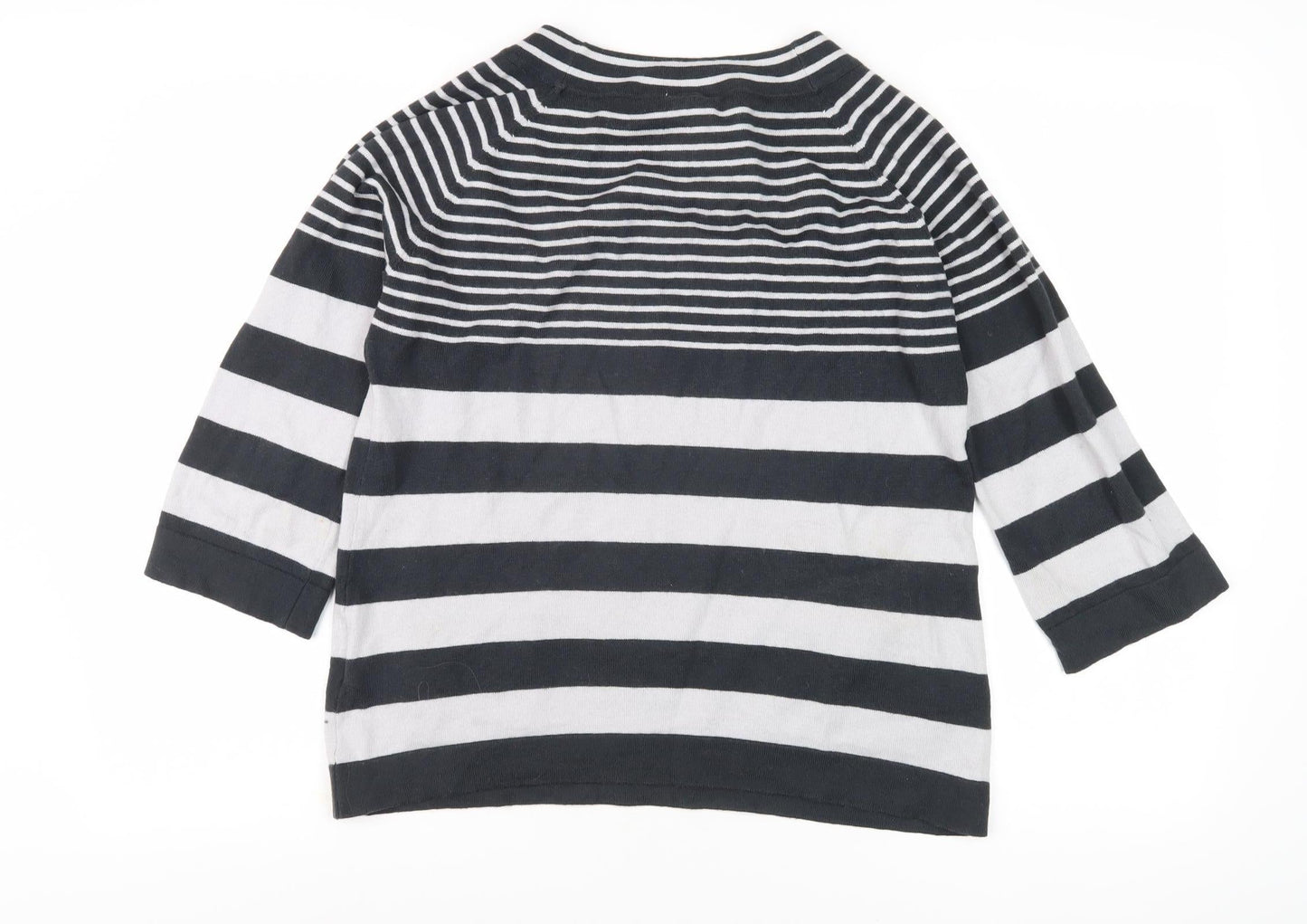 Thought Women's Striped Multicoloured Pullover Jumper Size 10