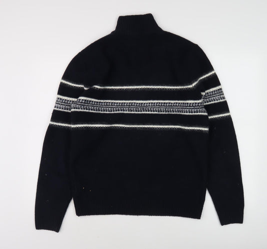 Marks and Spencer Men's Black S Full Zip Jumper