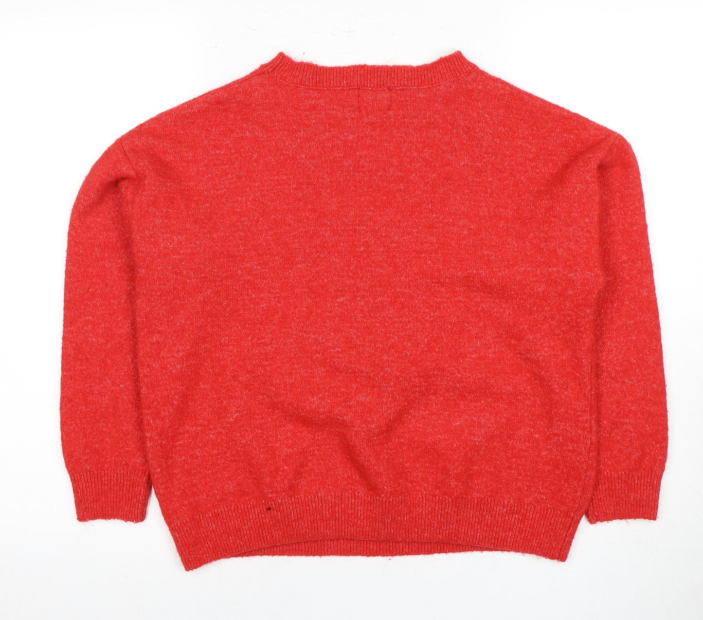 Disney Women's Red Mickey Mouse Pullover Jumper, Size S